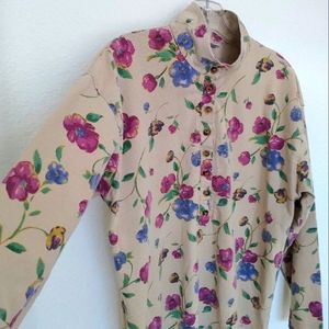 💐VTG floral cottage core long sleeve shirt